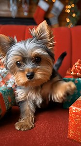 Best Christmas Gift Ever Yorkie Puppy 😘❤️😍 #yorkielove #yorkie #yorkshireterrier #yorkiepuppy #yorkieoftheday #viral | I Love Yorkshire Terrier