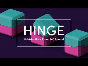 Parametric Print-in-Place Hinge Cube - Autodesk Fusion Tutorial