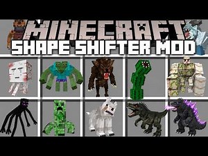 Minecraft METAMORPH IN TO BOSS MOD / DANGEROUS MORPH AND SHAPE SHIFTING !! Minecraft Mods