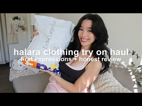 halara try on haul + review 💗