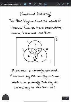 Finding A Conditional Probability From A Venn Diagram | GCSE and A Level Maths Revision #maths #gcse
