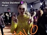 Hailee Steinfeld lights up the red carpet at the Halo awards
