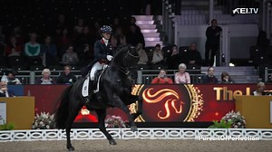 153K views · 7.8K reactions | Look who's making their London debut... IT'S GLAMOURDALE!  The black beauty is set to dazzle the crowds of The London International Horse Show with his perfect partner, Lottie Fry in the FEI Dressage World Cup! We caught up with the newly crowned #FEIAwards2022 Peden Bloodstock Best Athlete to hear how special riding Glammy on home soil really is. ❤️ #PursuitOfPerfection | FEI Dressage | Facebook