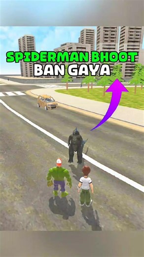 SPIDERMAN BHOOT BAN GAYA #gta #indiantheftauto #shorts #gaming