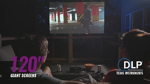 Miroir M600 Portable 1080p Projector - USB-C - Rechargeable Battery - Home and Outdoors (Renewed Pre