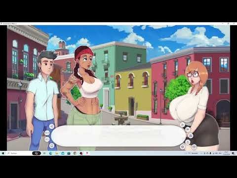 A Summer in Mexico wedgie scenes, nerdy girl video game visual novel