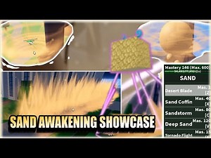 Sand Awakening Showcase Blox Fruit New Update 17 !!! - Roblox