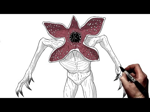 How To Draw The Demogorgon | Step By Step | Stranger Things 5
