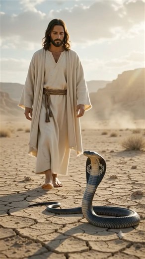 When Jesus Touched the Serpent… THIS Happened ✝️ #Shorts #biblestories #christianinspiration