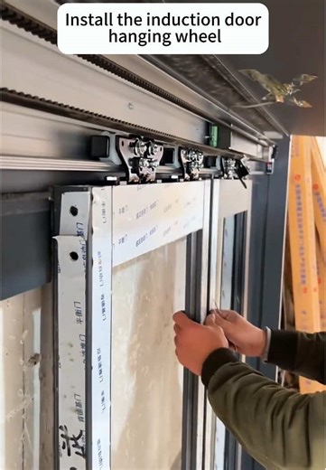 Automatic Induction Door Wheel Installation Guide