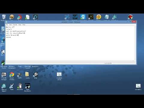 How To Make a Calculator Out of a Batch File!