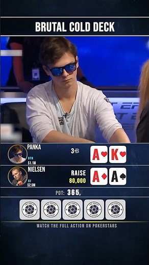 Brutal Cold Deck 😱 #poker