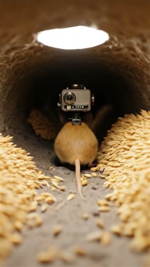POV: Tiny Mouse Exploring Secret Underground Wheat Tunnel 🐭🌾 | Cinematic 4K #Shorts