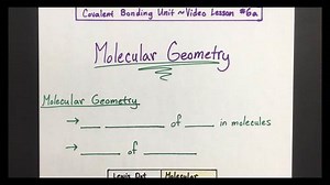 Molecular Geometry: Version A