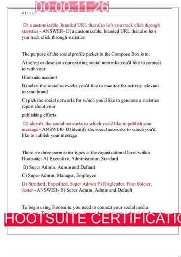 HOOTSUITE CERTIFICATION EXAM NEWEST 2025 ACTUAL EXAM COMPLETE 250 QUESTIONS AND CORRECT DETAILED ANS