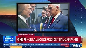Former Vice President Mike Pence launched his presidential campaign Wednesday morning, joining a crowded GOP primary field where his former boss is the top contender. MORE: https://trib.al/Cv2N4Iv #EarlyMorning | NewsNation