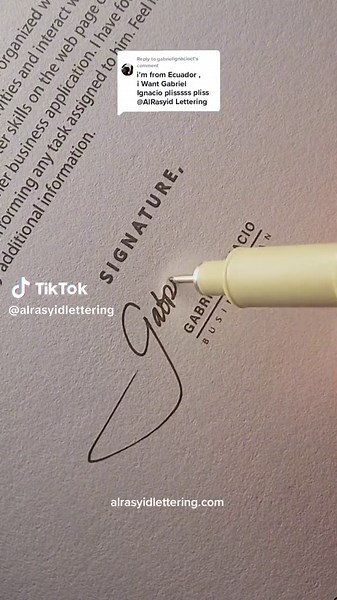 Gabriel Signature Ideas and Lettering Inspiration