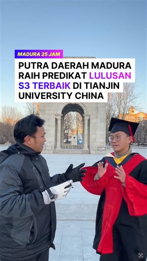 Prestasi Internasional Putra Madura di Tianjin University