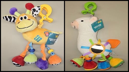Plush toys recalled due to choking hazard