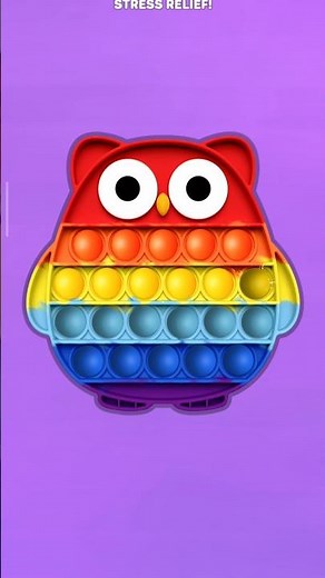 Rainbow Owl Pop It 🦉 | Super Satisfying ASMR Pops!#viral #owl #owlpopit #rainbowowl#popit #popitasmr