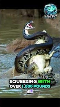 ANACONDA vs CROCODILE 🐍🐊 | Deadly Swamp Ambush (Death Grip!) | #shorts