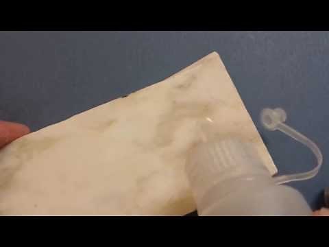 Chemical reaction of marble to acid