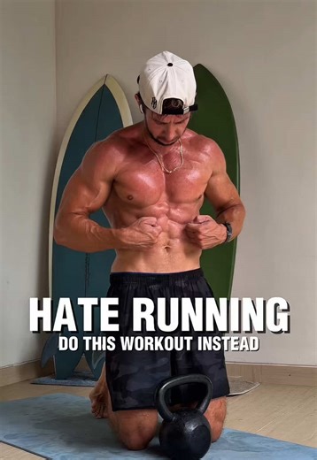 🐎HATE RUNNING? DO THIS WORKOUT INSTEAD ⏱️ 3 rounds | 30 sec work | 30 sec rest 1️⃣ Clean to Thruster 2️⃣ Bent-Over Kettlebell Row 3️⃣ Half-Knee Wood Chop 4️⃣ Rotational Thruster 5️⃣ Hand to Hand Swing 6️⃣ Seated Halo Press Out 🙏 Save for later | Share with friends #kettlebell #homeworkout #loseweigth #hiit #fullbody