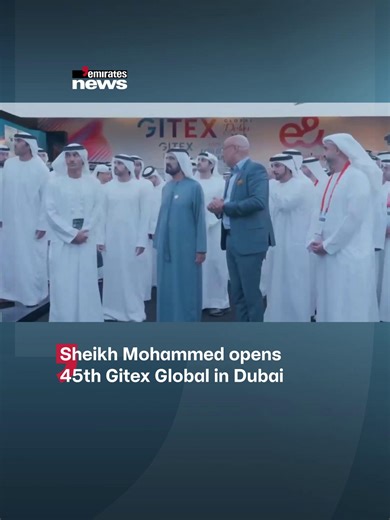 His Highness Sheikh Mohammed bin Rashid Al Maktoum inaugurated the 45th edition of GITEX Global at the Dubai World Trade Centre, showcasing innovations in AI, cloud computing, and other cutting-edge technologies from global leaders. #EmiratesNews #DubaiOneTv #UAE #Dubai #News @DubaiCatch | Emirates News