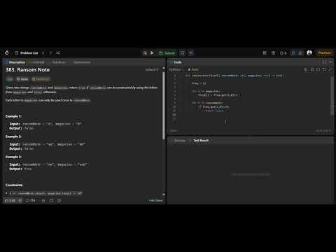 Day 5 | LeetCode 383 Ransom Note | Hash Map Logic Explained | 27/1000 🚀🔥