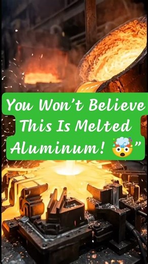You Won’t Believe This Is Melted Aluminum! 🤯