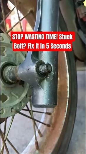 STOP WASTING TIME! Stuck Bolt? Fix it in 5 Seconds #toolhack #diytools #mechaniclife #shorts