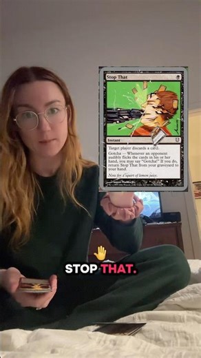 In response i tap 1 black and cast STOP THAT- *unboxing unplayable magic cards*