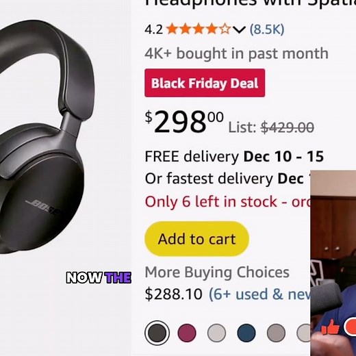 Crazy Deals NOW on Bose Quiet Comfort ultra @ $300 & Sony 1000M6 & M5