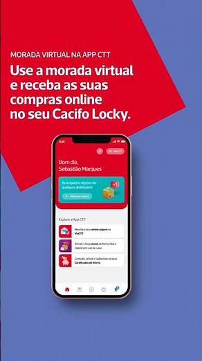 Morada Virtual na App CTT