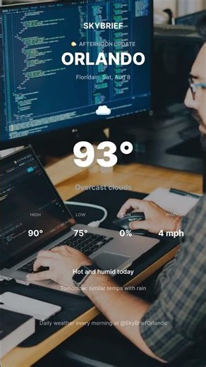 [1 PM] Orlando Weather | Saturday, August 8 #OrlandoWeather #Shorts