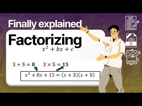 Factor Quadratic Expressions Easily | Example: x² + 8x + 15