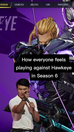 How everyone feels playing against a Hawkeye #marvelrivals #funny