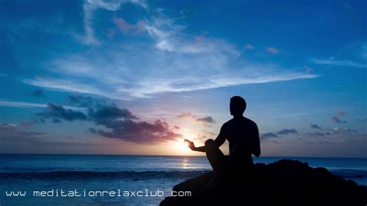 Tranquil sunset meditation: Relaxing ocean music & Tibetan bowl sounds for inner peace