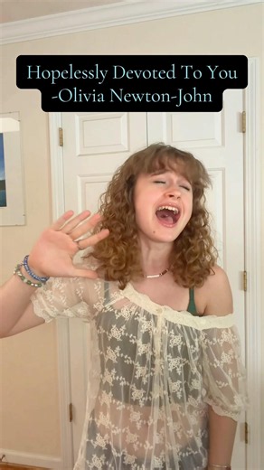 Hopelessly Devoted To You-Olivia Newton John🩵🩵🩵 #singing #songcover #singingcover
