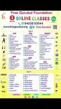 1 Month Online Classes In Telugu