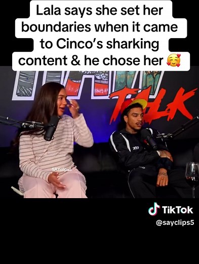 Awww Lala says she set her boundaries when it came to them shaking content & Cinco chose her himself 🥰 @jaycincoo @Lala Baptiste✨ #jaycinco #lalabaptiste #lacinco #love #fyp