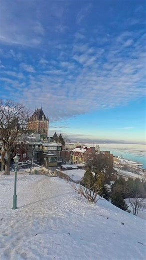 带你看魁北克🇨🇦 #古城 #魁北克 #加拿大 #冬天 #加拿大风景