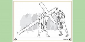 Printable Stations of the Cross Colouring Page PDF