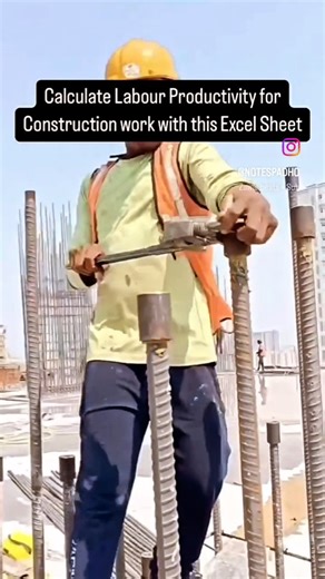 Notes Padho | Introducing the “Labour Productivity and Machinery Output Calculator” in Excel format, specially designed for construction professionals... | Instagram