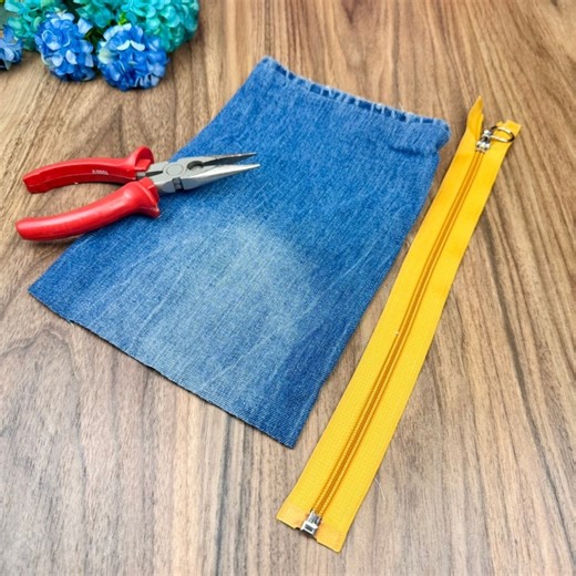 8.7K views · 53 reactions | Recycle Old Denim Fabric Easily Without Sewing Machine  | Knitting Woman and Embroidery | Facebook