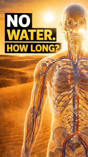 How Long Can You Survive Without Water in the Desert?#shorts #desert #facts #dehydration