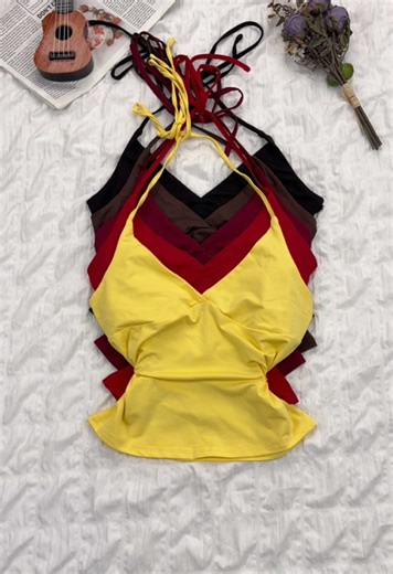 Unique straps for extra flair💫👗💛#summerstyle #tops #fashioninspo #tiktokshopcreatorpicks #tiktokshopjumpstartsale