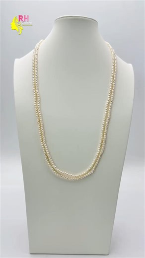 Button Pearls Customized Necklace | Elegant Handmade Pearl Jewellery | RH Jewellers