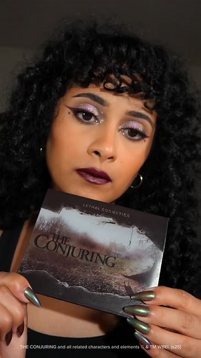 LETHAL COSMETICS on Instagram: "The spirits have spoken… and they’re serving looks. 🖤✨ Loving this hauntingly gorgeous look by @noopur_makeup using our Conjuring x Lethal collection.⁠ ⁠ Products:⁠ The Conjuring Eyeshadow Palette⁠ Blood Drop Primer⁠ Music Box Highlighter⁠ Hide and Clap Eyeliner⁠ Anabelle's Curse Lipstick⁠ ⁠ 💀 Available now at lethalcosmetics.com and select stockists.⁠ The countdown has begun, set your reminders! Worldwide shipping available as well as Hassle-free shipping to th