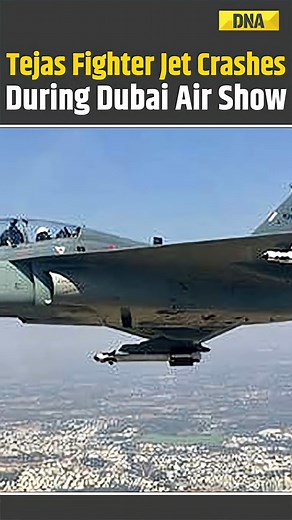 168K views · 1.9K reactions | Indian Tejas Fighter Jet Crashes During Dubai Air Show Demo | LCA Tejas | Breaking News #DNAVideos | #IndianAirForce | #Tejas | #FighterJetCrash | DNA India | Facebook